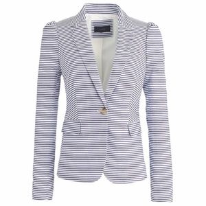 J. Crew Puff-Sleeve Seersucker Blazer Size 8 NWT
